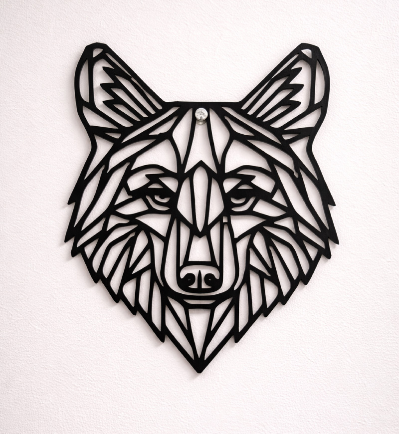 Lobo-mdf-adorno-pared